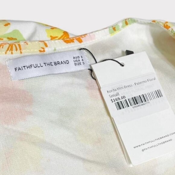 FAITHFULL THE BRAND Korita Mini Dress Small - Picture 5 of 6